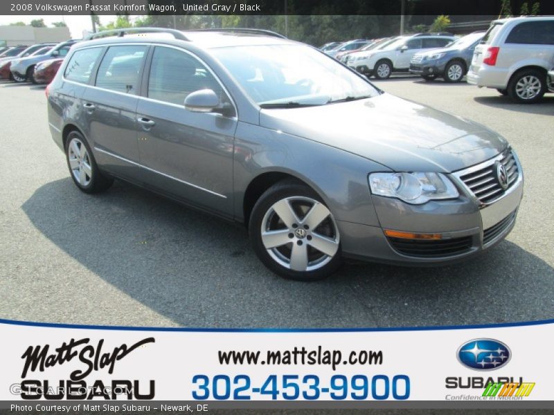 United Gray / Black 2008 Volkswagen Passat Komfort Wagon
