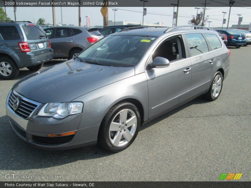 United Gray / Black 2008 Volkswagen Passat Komfort Wagon