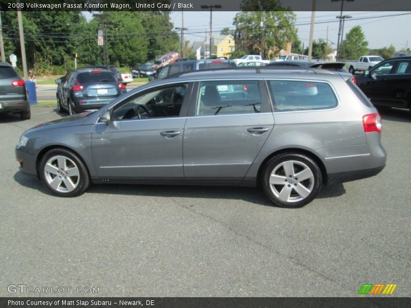 United Gray / Black 2008 Volkswagen Passat Komfort Wagon
