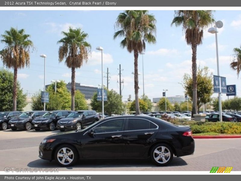 Crystal Black Pearl / Ebony 2012 Acura TSX Technology Sedan