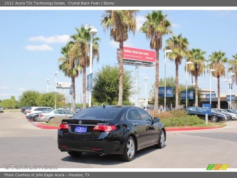 Crystal Black Pearl / Ebony 2012 Acura TSX Technology Sedan
