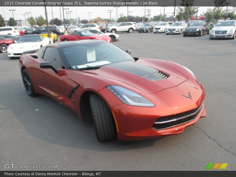 Daytona Sunrise Orange Metallic / Jet Black 2015 Chevrolet Corvette Stingray Coupe Z51