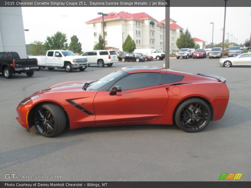 Daytona Sunrise Orange Metallic / Jet Black 2015 Chevrolet Corvette Stingray Coupe Z51