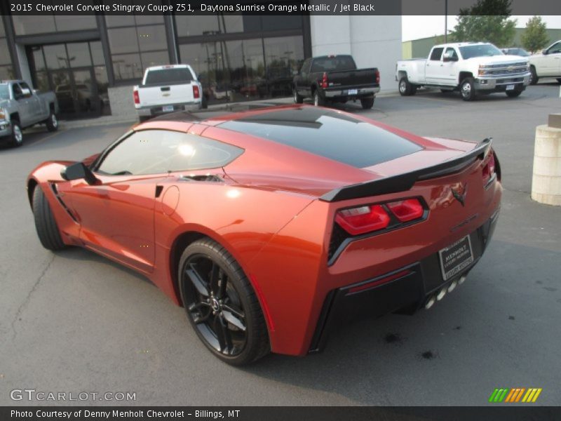 Daytona Sunrise Orange Metallic / Jet Black 2015 Chevrolet Corvette Stingray Coupe Z51