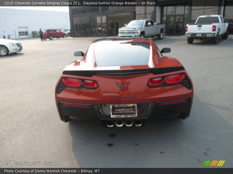Daytona Sunrise Orange Metallic / Jet Black 2015 Chevrolet Corvette Stingray Coupe Z51