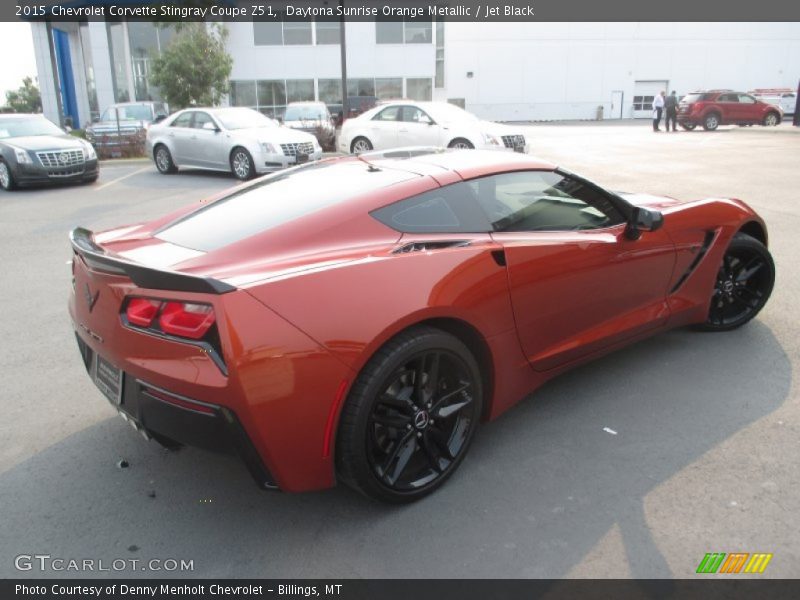 Daytona Sunrise Orange Metallic / Jet Black 2015 Chevrolet Corvette Stingray Coupe Z51