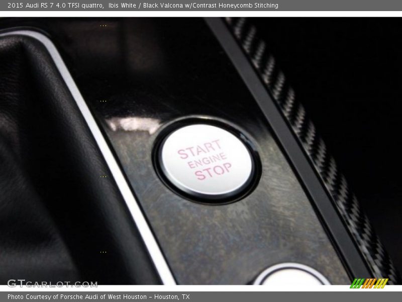Ibis White / Black Valcona w/Contrast Honeycomb Stitching 2015 Audi RS 7 4.0 TFSI quattro