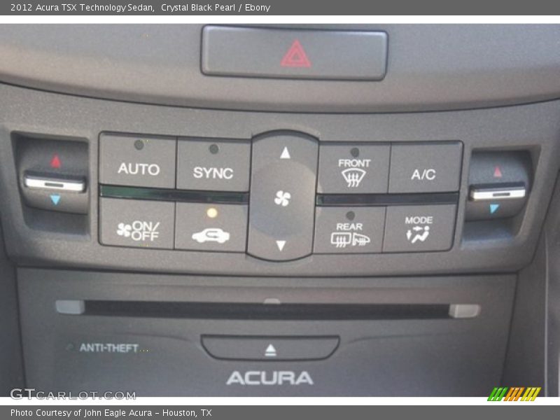 Crystal Black Pearl / Ebony 2012 Acura TSX Technology Sedan