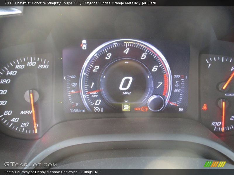 Daytona Sunrise Orange Metallic / Jet Black 2015 Chevrolet Corvette Stingray Coupe Z51