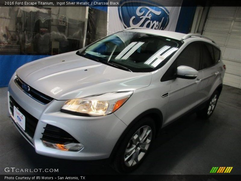 Ingot Silver Metallic / Charcoal Black 2016 Ford Escape Titanium