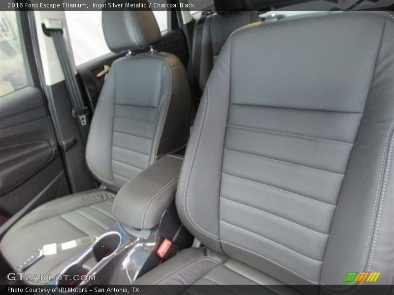 Ingot Silver Metallic / Charcoal Black 2016 Ford Escape Titanium