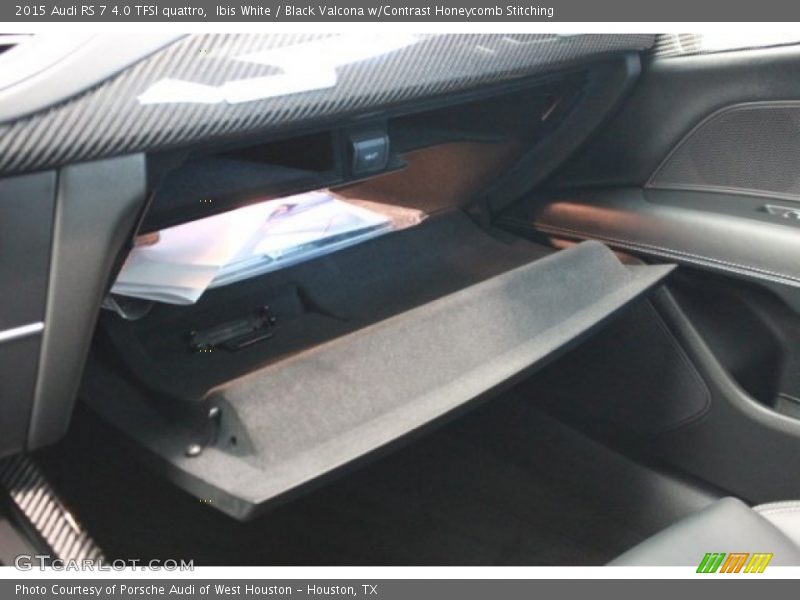 Ibis White / Black Valcona w/Contrast Honeycomb Stitching 2015 Audi RS 7 4.0 TFSI quattro