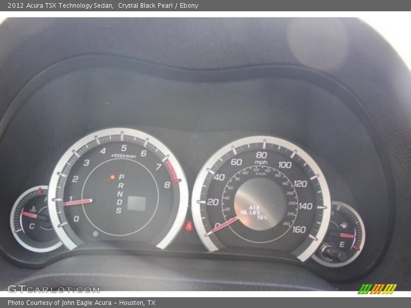Crystal Black Pearl / Ebony 2012 Acura TSX Technology Sedan