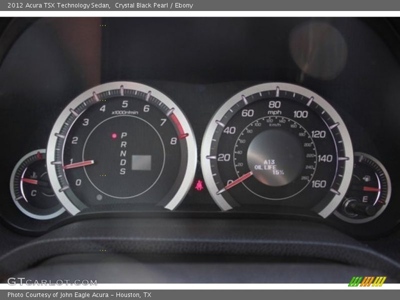 Crystal Black Pearl / Ebony 2012 Acura TSX Technology Sedan