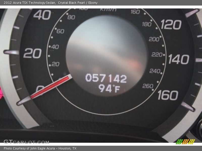 Crystal Black Pearl / Ebony 2012 Acura TSX Technology Sedan