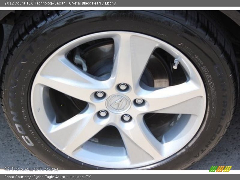 Crystal Black Pearl / Ebony 2012 Acura TSX Technology Sedan