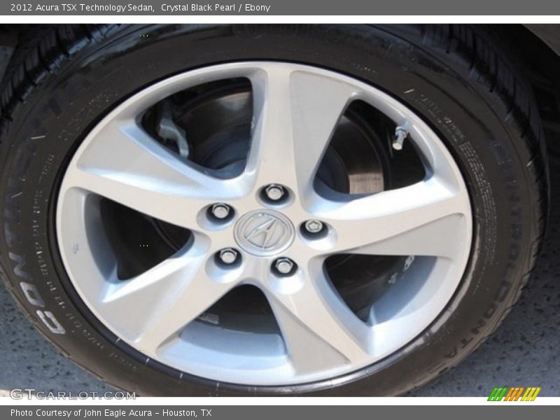 Crystal Black Pearl / Ebony 2012 Acura TSX Technology Sedan