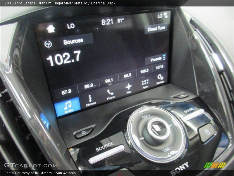 Ingot Silver Metallic / Charcoal Black 2016 Ford Escape Titanium