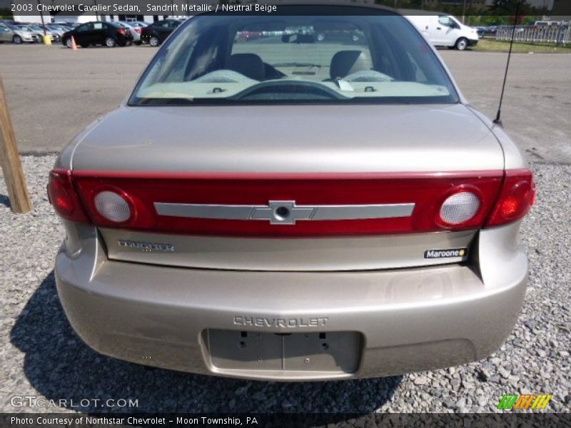 Sandrift Metallic / Neutral Beige 2003 Chevrolet Cavalier Sedan