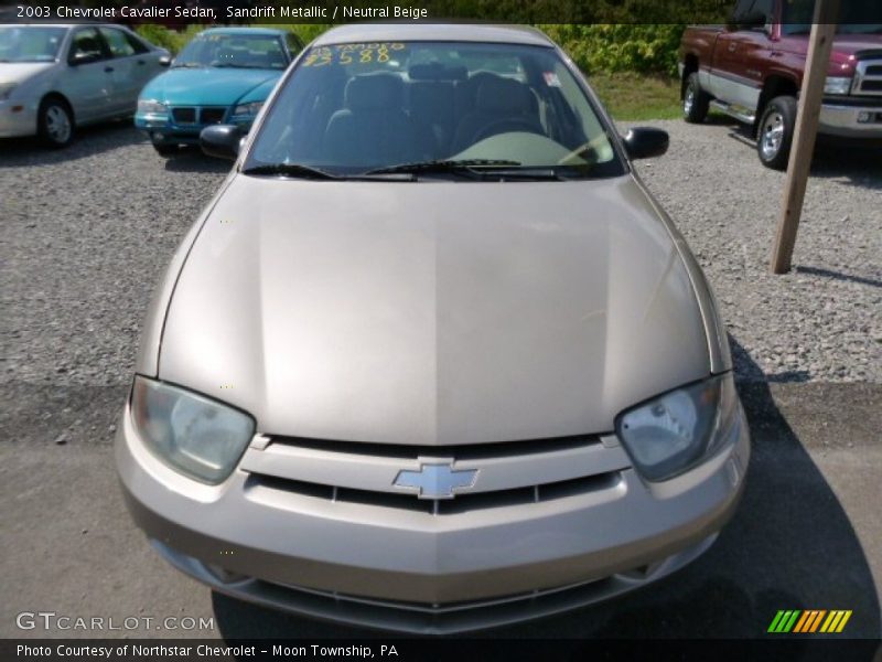 Sandrift Metallic / Neutral Beige 2003 Chevrolet Cavalier Sedan