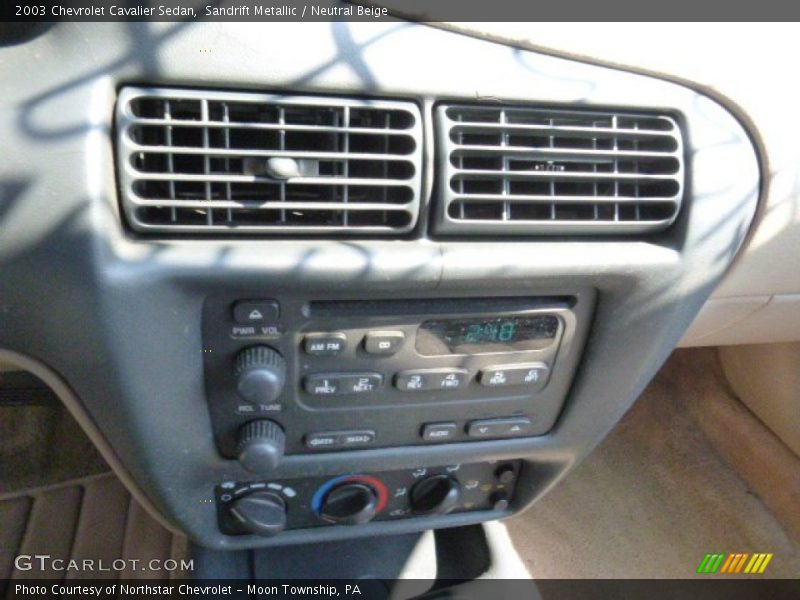 Sandrift Metallic / Neutral Beige 2003 Chevrolet Cavalier Sedan