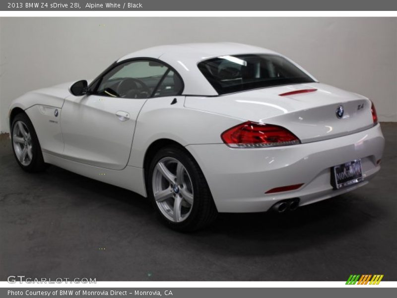 Alpine White / Black 2013 BMW Z4 sDrive 28i