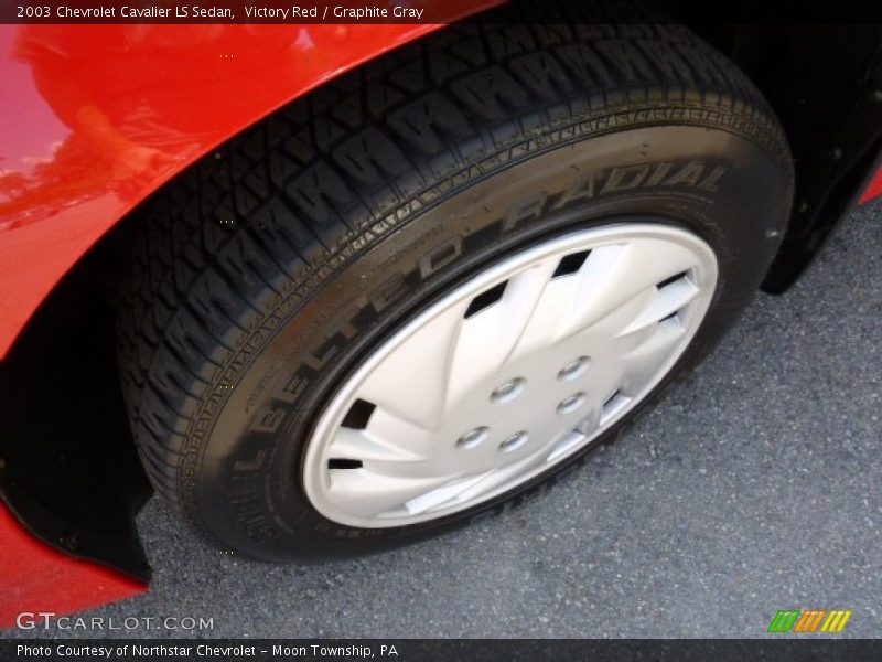 Victory Red / Graphite Gray 2003 Chevrolet Cavalier LS Sedan