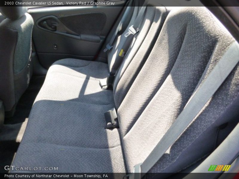 Victory Red / Graphite Gray 2003 Chevrolet Cavalier LS Sedan