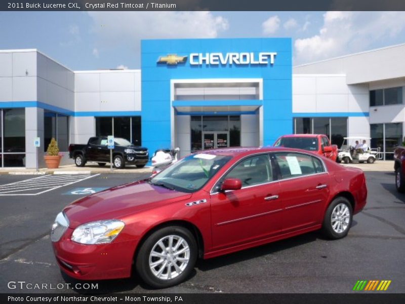 Crystal Red Tintcoat / Titanium 2011 Buick Lucerne CXL