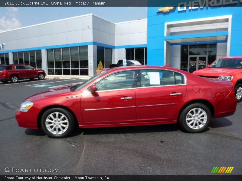 Crystal Red Tintcoat / Titanium 2011 Buick Lucerne CXL