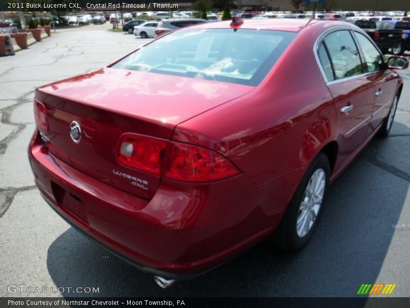 Crystal Red Tintcoat / Titanium 2011 Buick Lucerne CXL