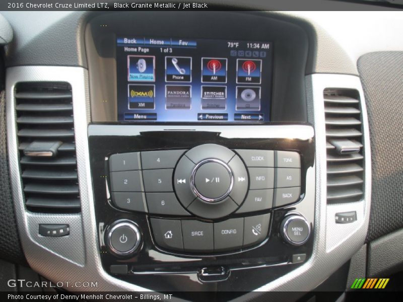 Black Granite Metallic / Jet Black 2016 Chevrolet Cruze Limited LTZ