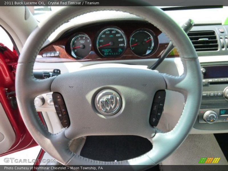 Crystal Red Tintcoat / Titanium 2011 Buick Lucerne CXL