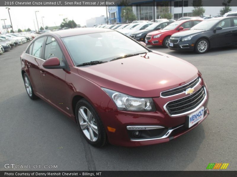 Siren Red Tintcoat / Jet Black 2016 Chevrolet Cruze Limited LT
