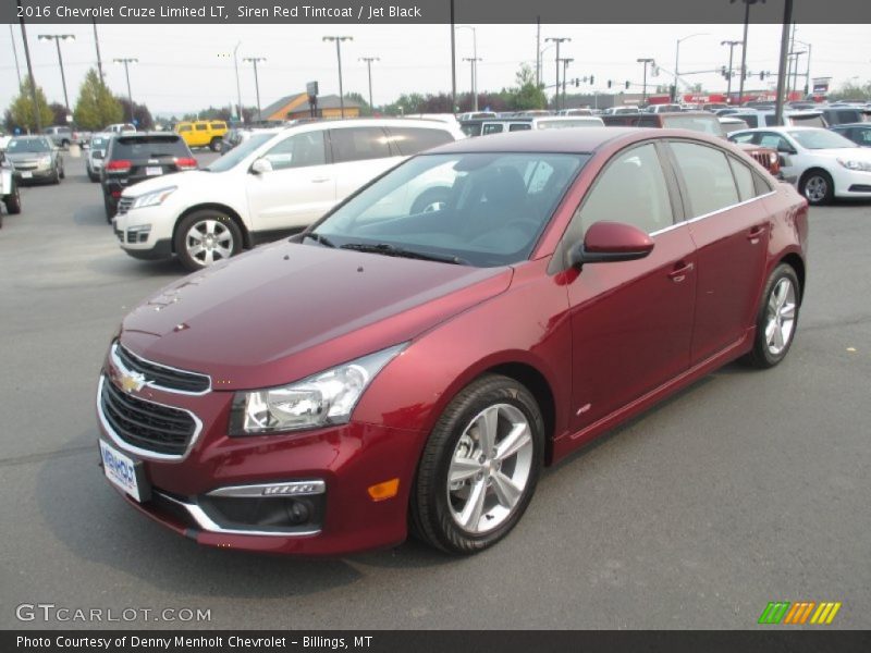 Siren Red Tintcoat / Jet Black 2016 Chevrolet Cruze Limited LT