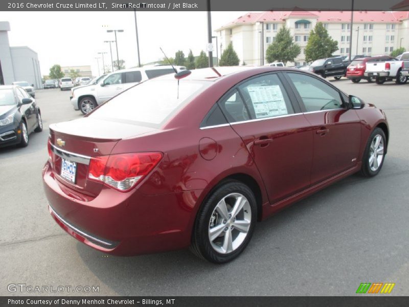 Siren Red Tintcoat / Jet Black 2016 Chevrolet Cruze Limited LT