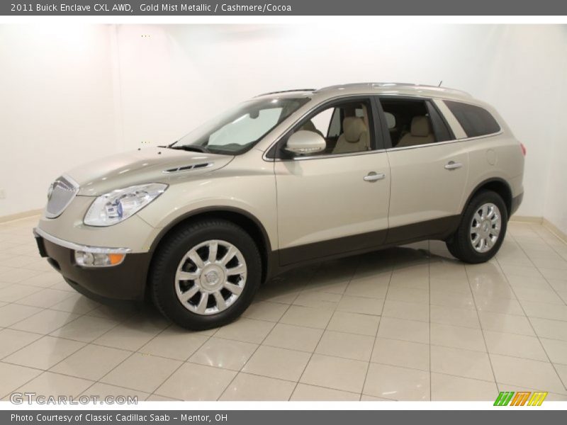 Gold Mist Metallic / Cashmere/Cocoa 2011 Buick Enclave CXL AWD