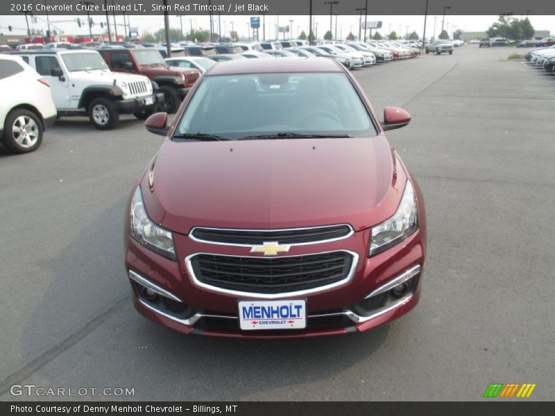 Siren Red Tintcoat / Jet Black 2016 Chevrolet Cruze Limited LT