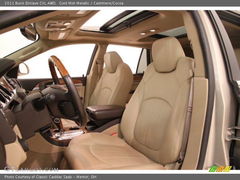Gold Mist Metallic / Cashmere/Cocoa 2011 Buick Enclave CXL AWD