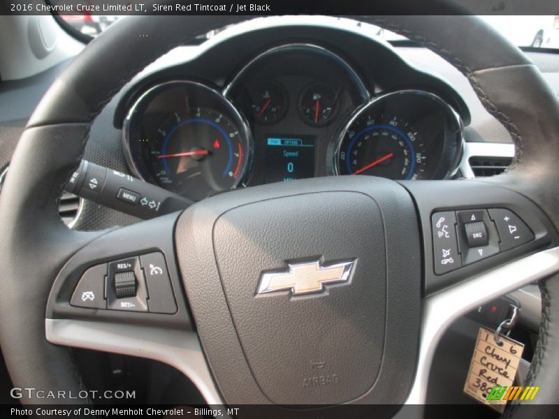 Siren Red Tintcoat / Jet Black 2016 Chevrolet Cruze Limited LT