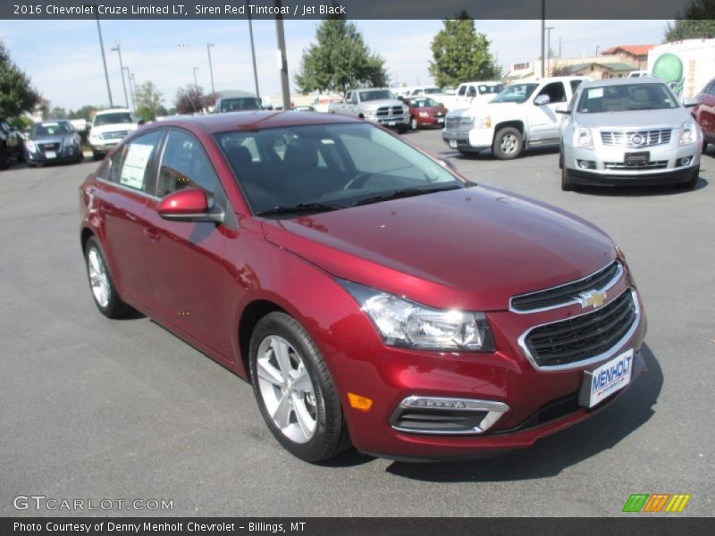 Siren Red Tintcoat / Jet Black 2016 Chevrolet Cruze Limited LT