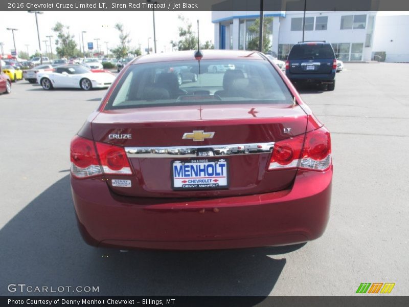 Siren Red Tintcoat / Jet Black 2016 Chevrolet Cruze Limited LT