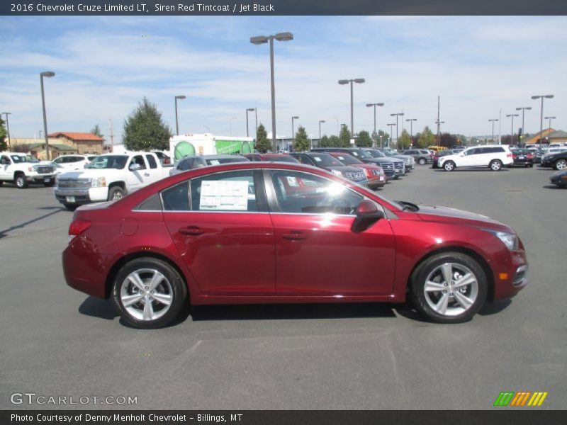Siren Red Tintcoat / Jet Black 2016 Chevrolet Cruze Limited LT