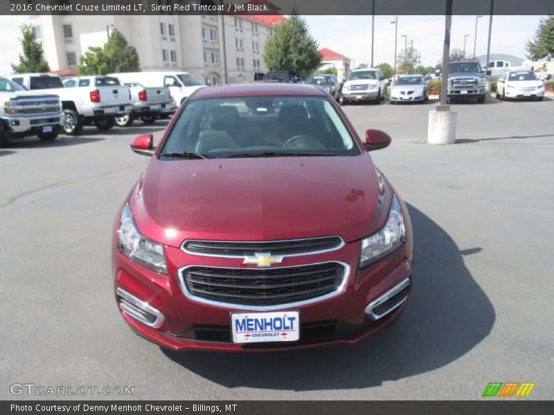 Siren Red Tintcoat / Jet Black 2016 Chevrolet Cruze Limited LT