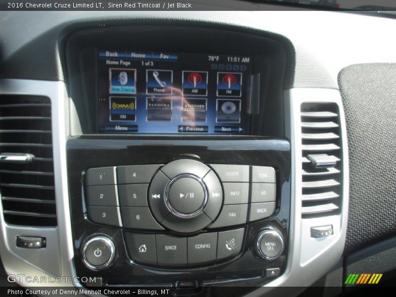 Siren Red Tintcoat / Jet Black 2016 Chevrolet Cruze Limited LT