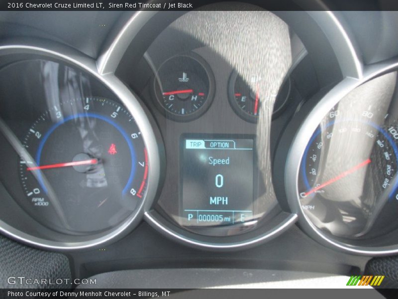 Siren Red Tintcoat / Jet Black 2016 Chevrolet Cruze Limited LT