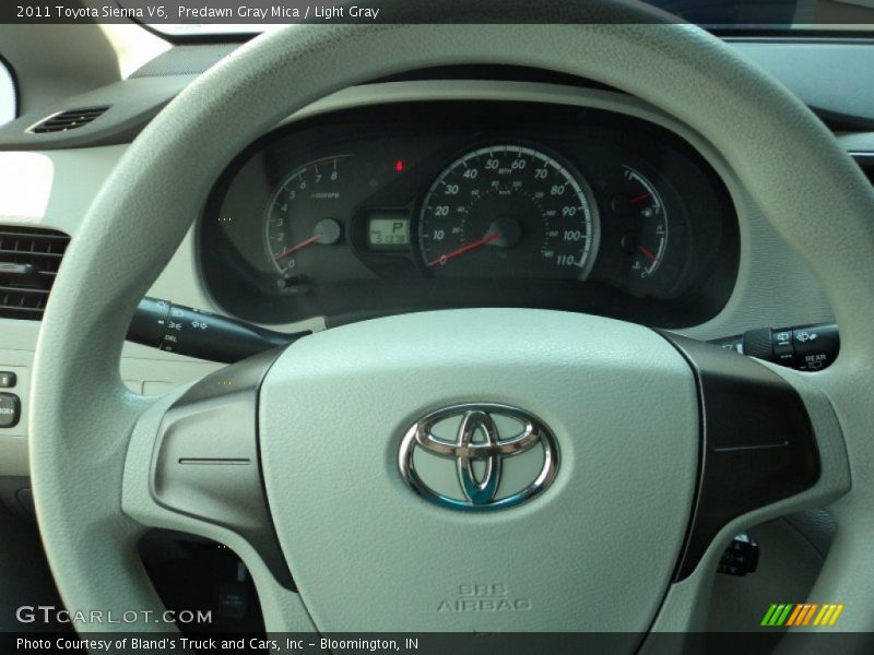Predawn Gray Mica / Light Gray 2011 Toyota Sienna V6