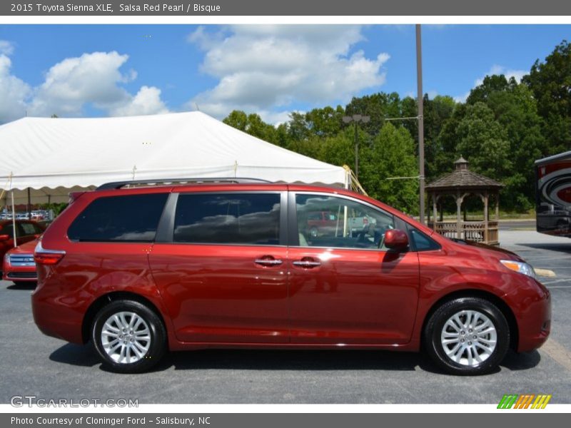 Salsa Red Pearl / Bisque 2015 Toyota Sienna XLE