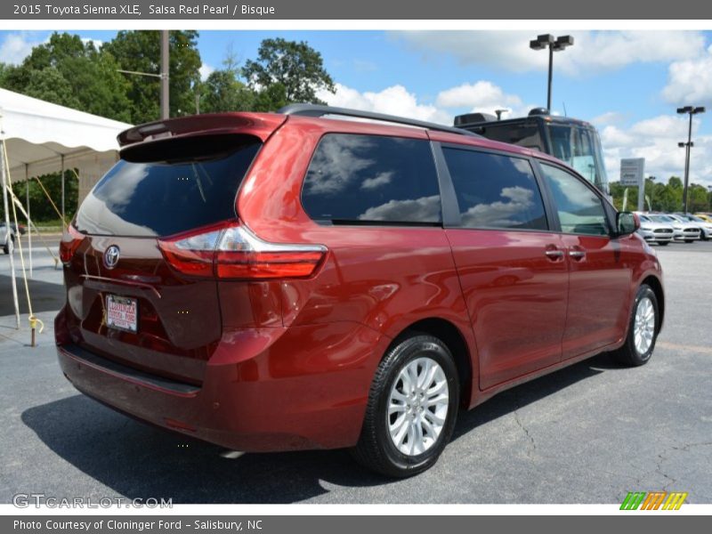 Salsa Red Pearl / Bisque 2015 Toyota Sienna XLE