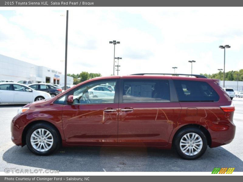 Salsa Red Pearl / Bisque 2015 Toyota Sienna XLE